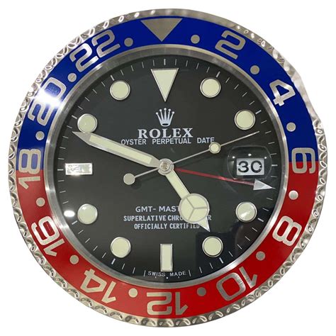 buy rolex wall clock|rolex pepsi wall clock.